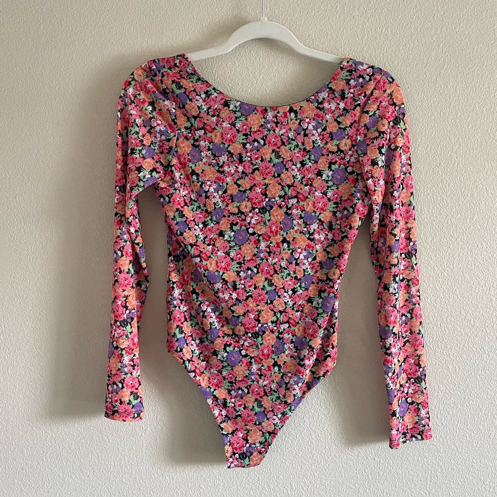 EUC Floral Mesh Bodysuit